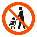 Do Not Use Prams Strollers SVG Icon